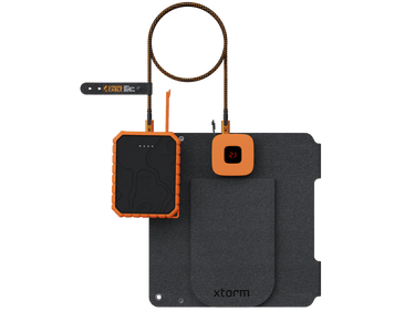 14W Portable Solar Panel + Rugged Power Bank 10.000 mAh + USB - C PD Cable 100W Bundle - Xtorm EU